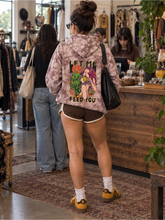 a**hole*s live forever Other - a**holes live forever hoodie "let me feed you" tie dye pullover medium unisex